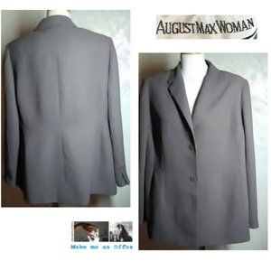 August Max Woman New Olive Green Blazer Size 18W